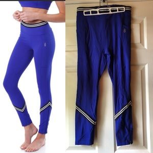 Blue Black Stripe Free People Movement Legging